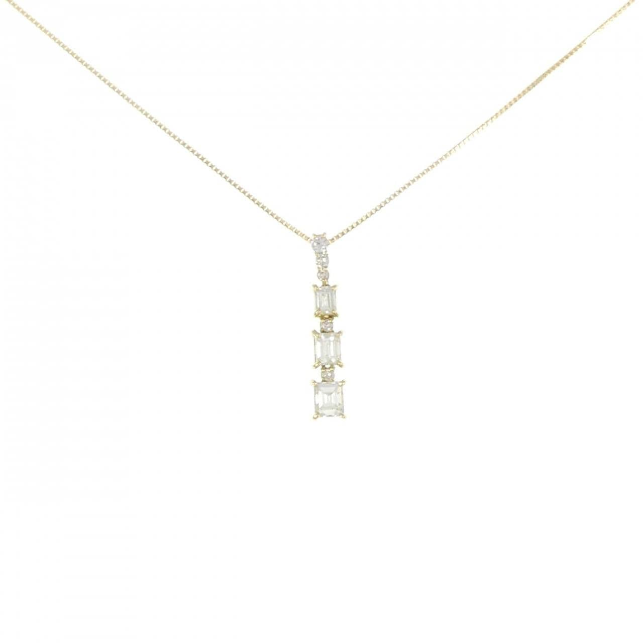 [BRAND NEW] K18YG Diamond necklace 0.50CT