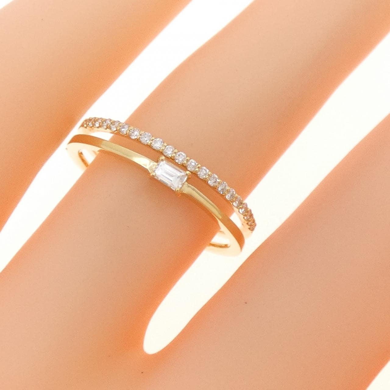 【新品】K18YG ダイヤモンド リング 0.17CT