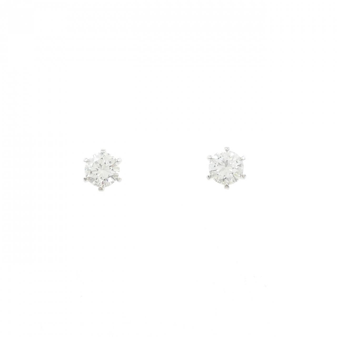 【リメイク】PT900/ST ダイヤモンド ピアス 0.312CT 0.316CT F-G VS1 VG-GOOD