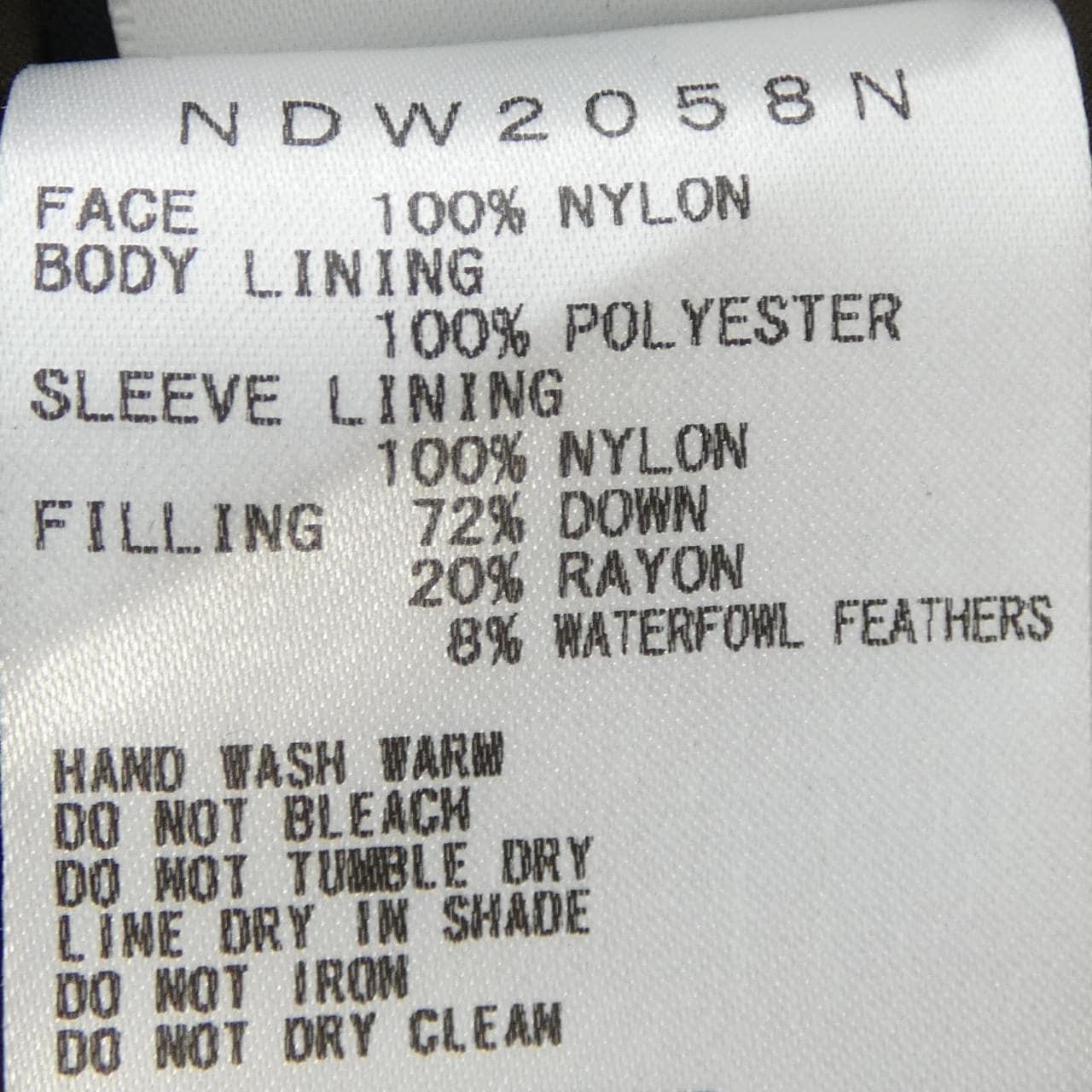 ザノースフェイス THE NORTH FACE NDW2058N ダウンコート