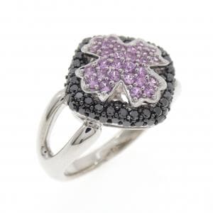 K18WG/K18BG サファイヤ リング 0.40CT