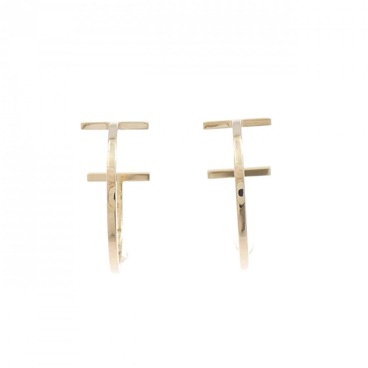 ティファニー Tワイヤー フープ ミディアム ピアス