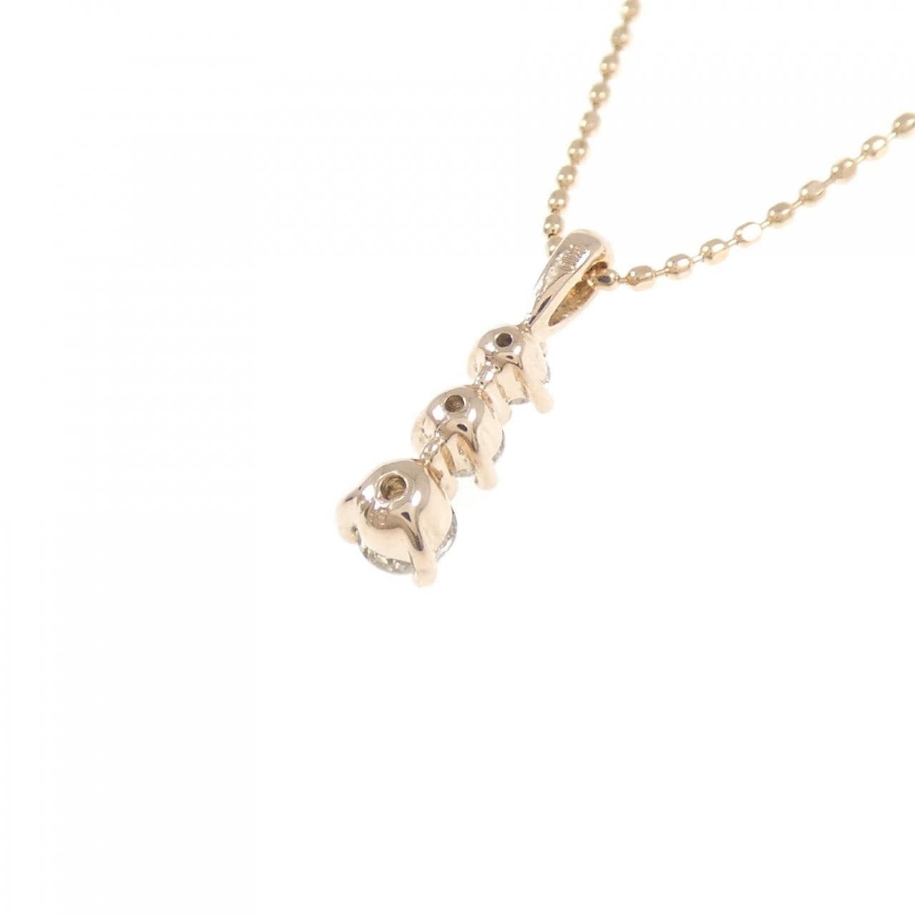 K10PG ダイヤモンド ネックレス 0.18CT