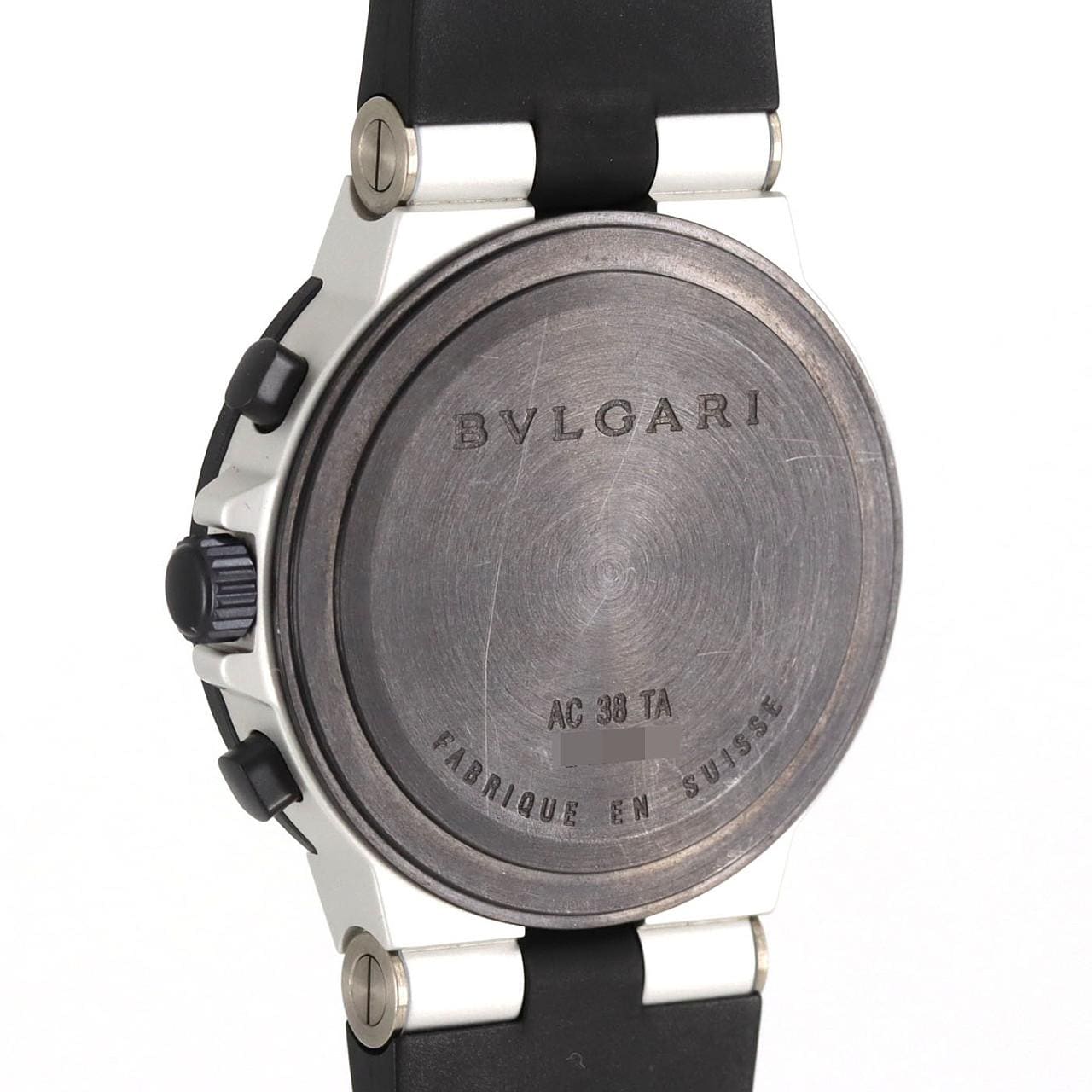 【ノーメンテナンス還元価格】ブルガリ アルミニウムクロノグラフ AC38TA/AC38TAVD アルミニウム 自動巻