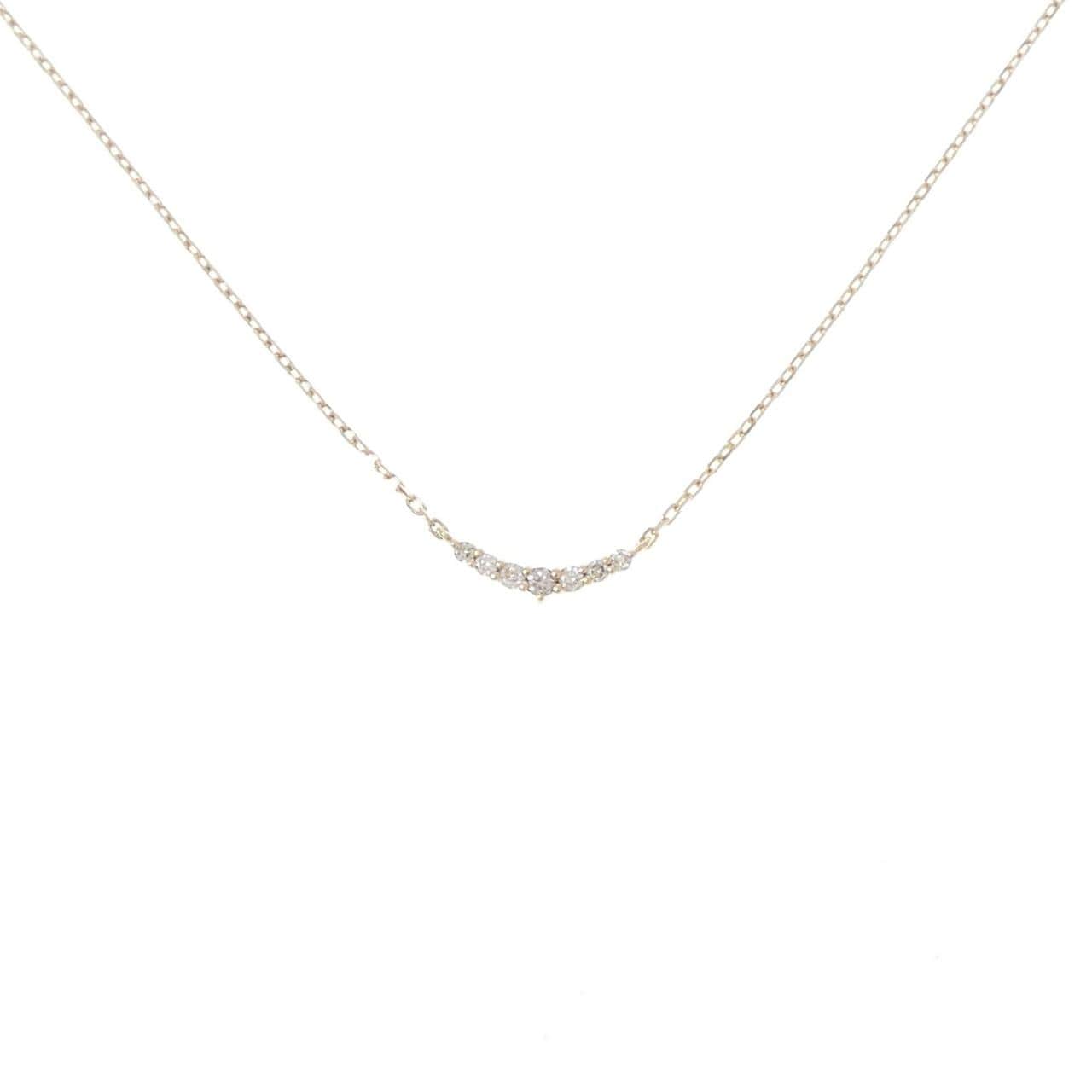 アガット ダイヤモンド ネックレス 0.05CT