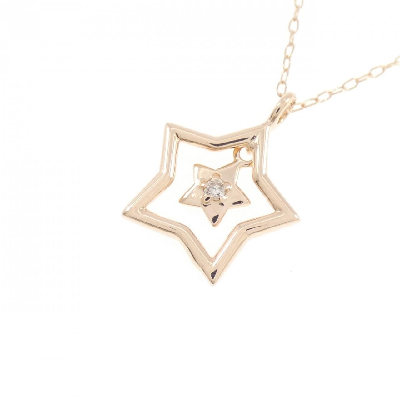 コメ兵｜K10PG スター ダイヤモンド ネックレス 0.01CT｜ジュエリー
