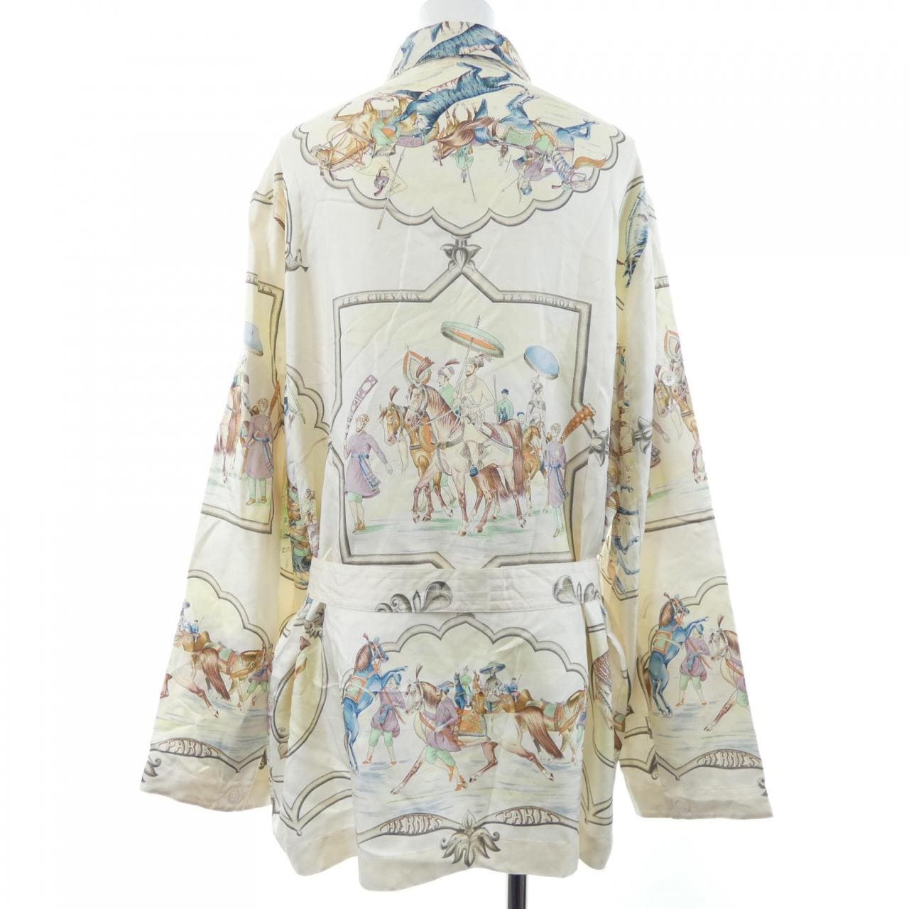 【ヴィンテージ】エルメス HERMES LES CHEVAUX DES MOGHOLS ツイルレーヌ. ジャケット