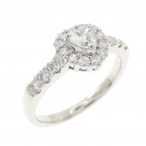 PT900 ハート ダイヤモンド リング 0.195CT