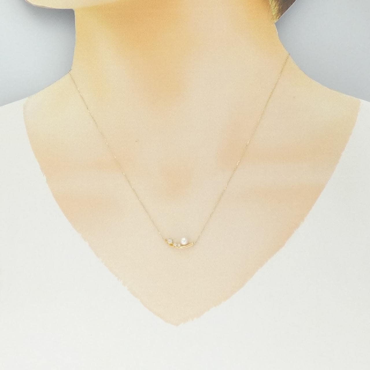 K18YG アコヤパール ネックレス 4mm