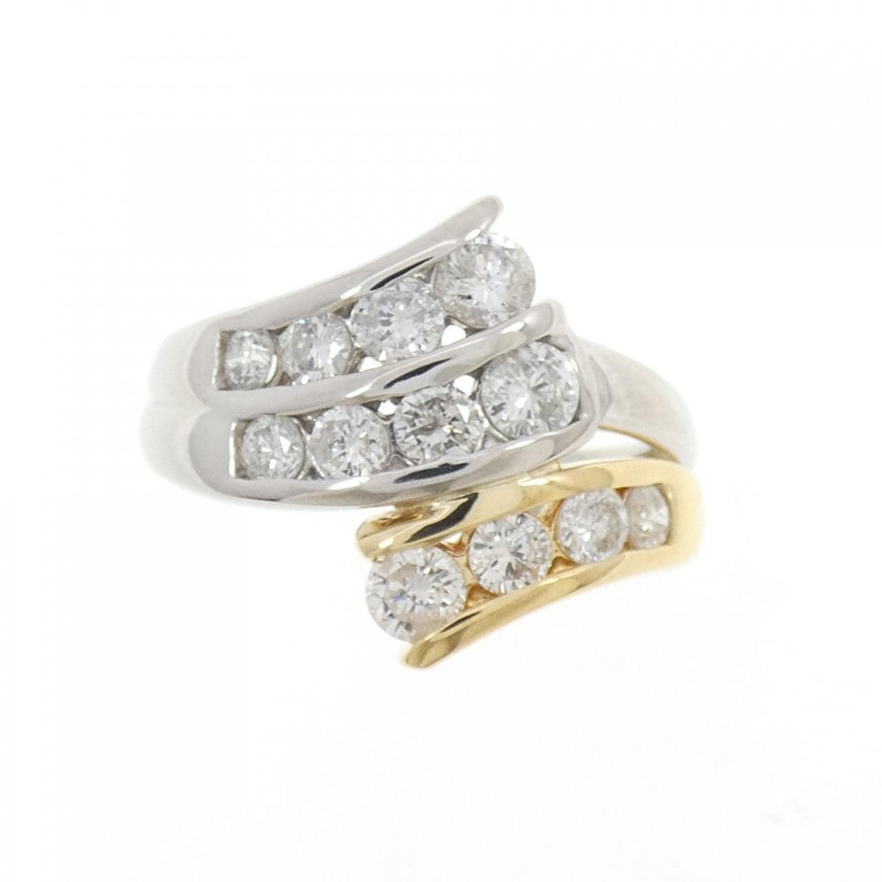 PT900/K18YG ダイヤモンド リング 1.18CT