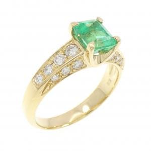 K18YG エメラルド リング 0.98CT