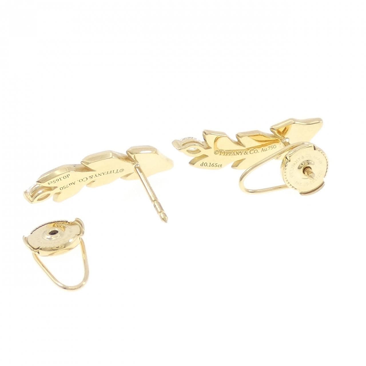 ティファニー ヴァイン クライマー ピアス 0.33CT