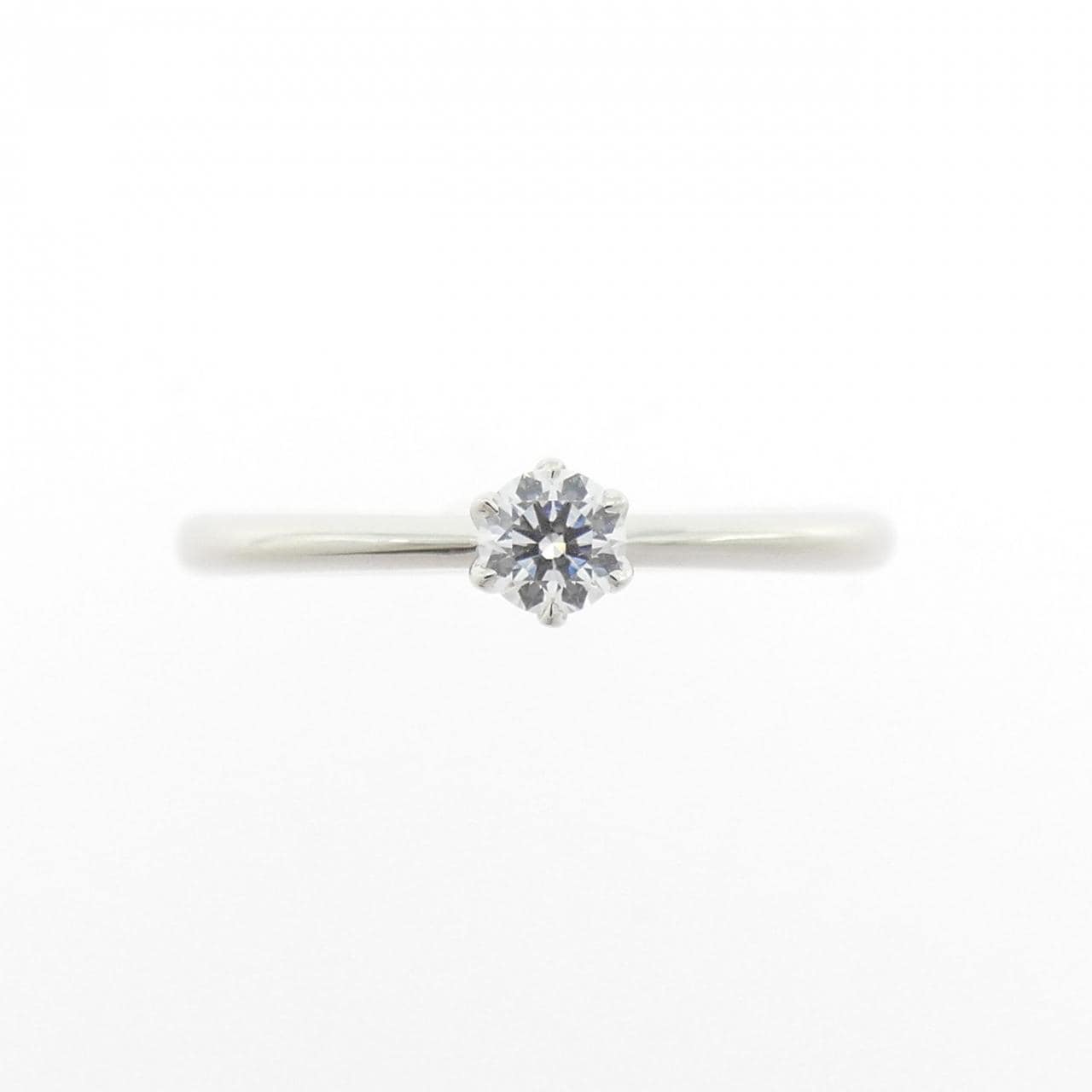 PT900 ソリティア ダイヤモンド リング 0.103CT
