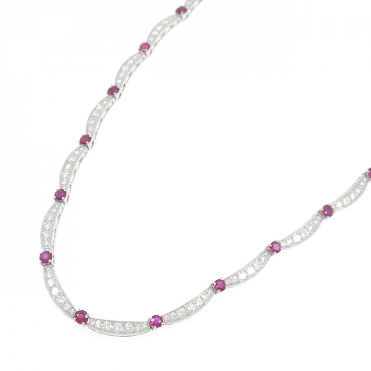 PT950 ルビー ネックレス 5.53CT