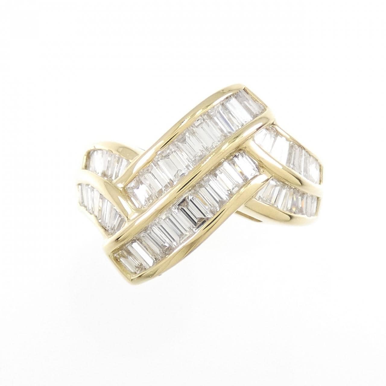 K18YG ダイヤモンド リング 2.20CT