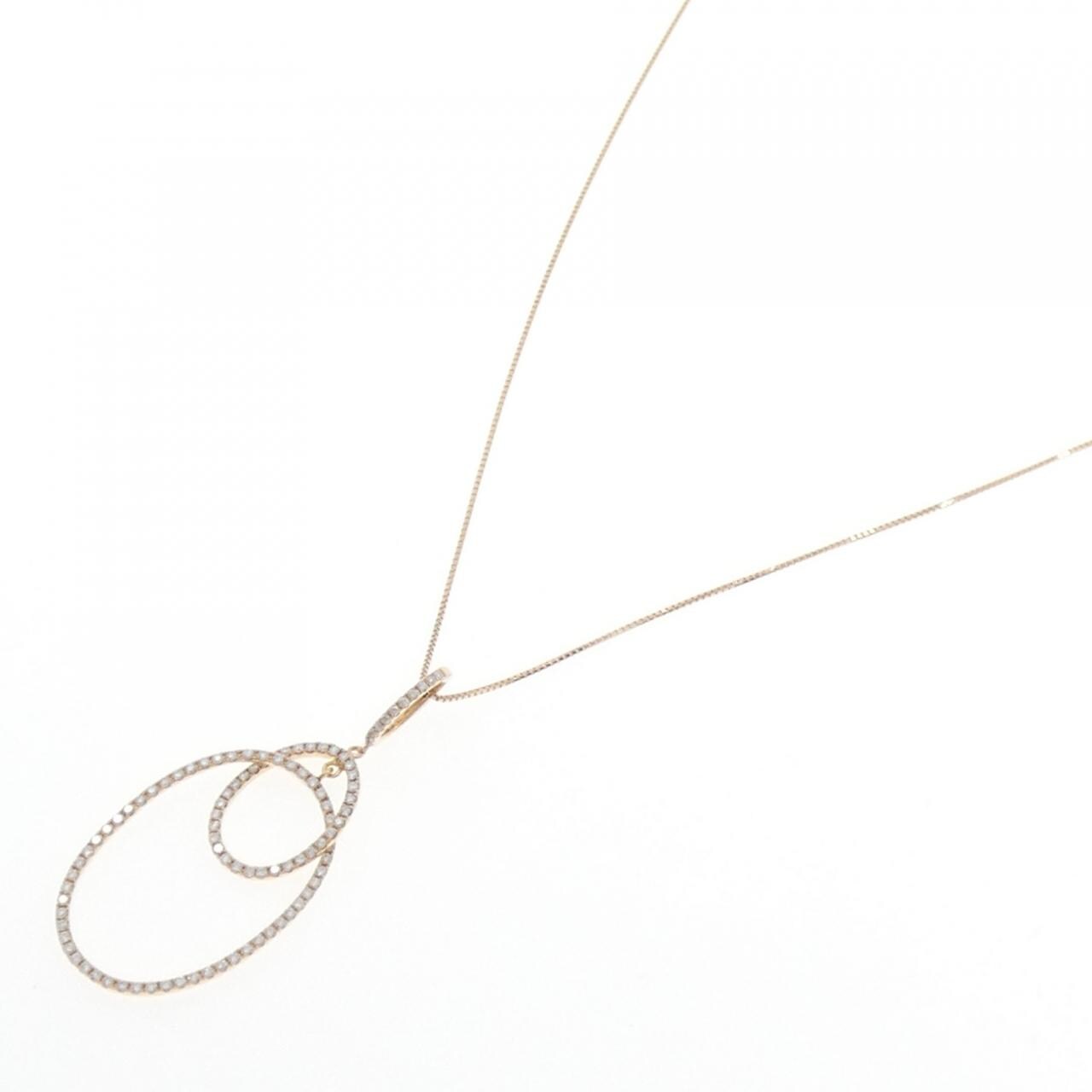 K18PG ダイヤモンド ネックレス 0.57CT