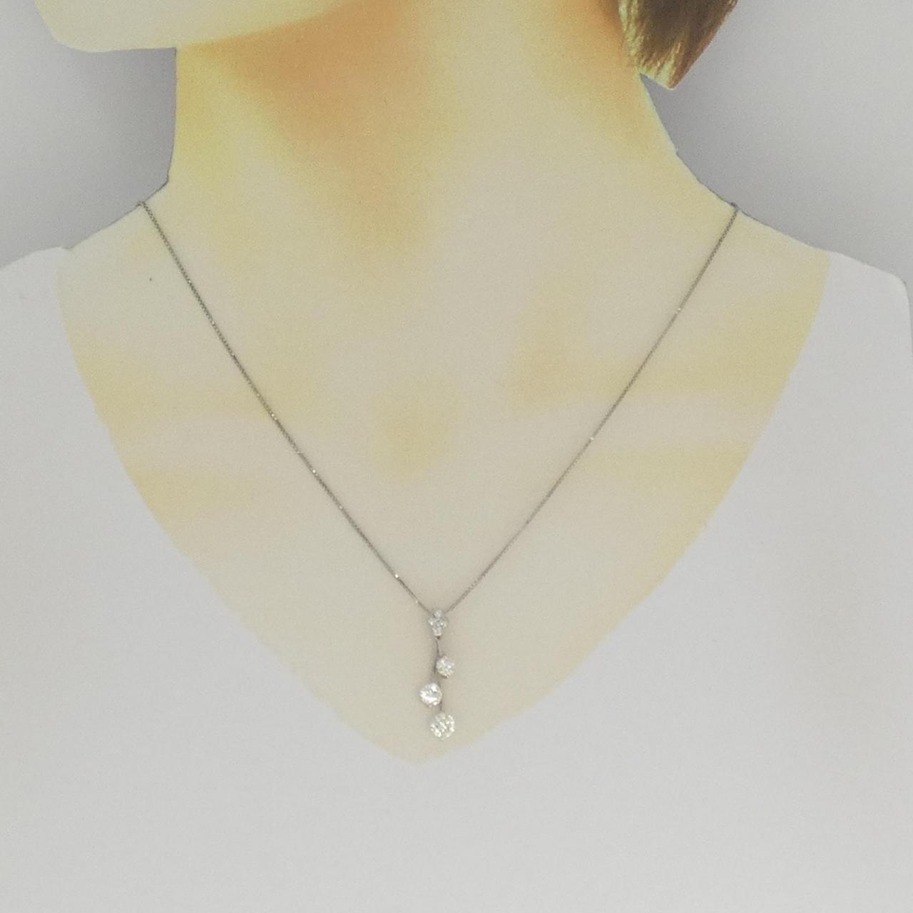 PT900/PT850 ダイヤモンド ネックレス 1.022CT