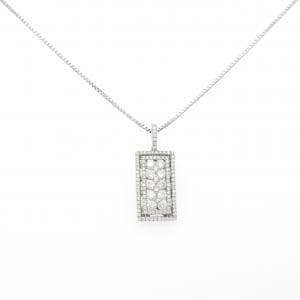 K18WG ピンクダイヤモンド ネックレス 0.07CT