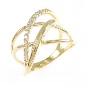 K18YG ダイヤモンド リング 0.25CT