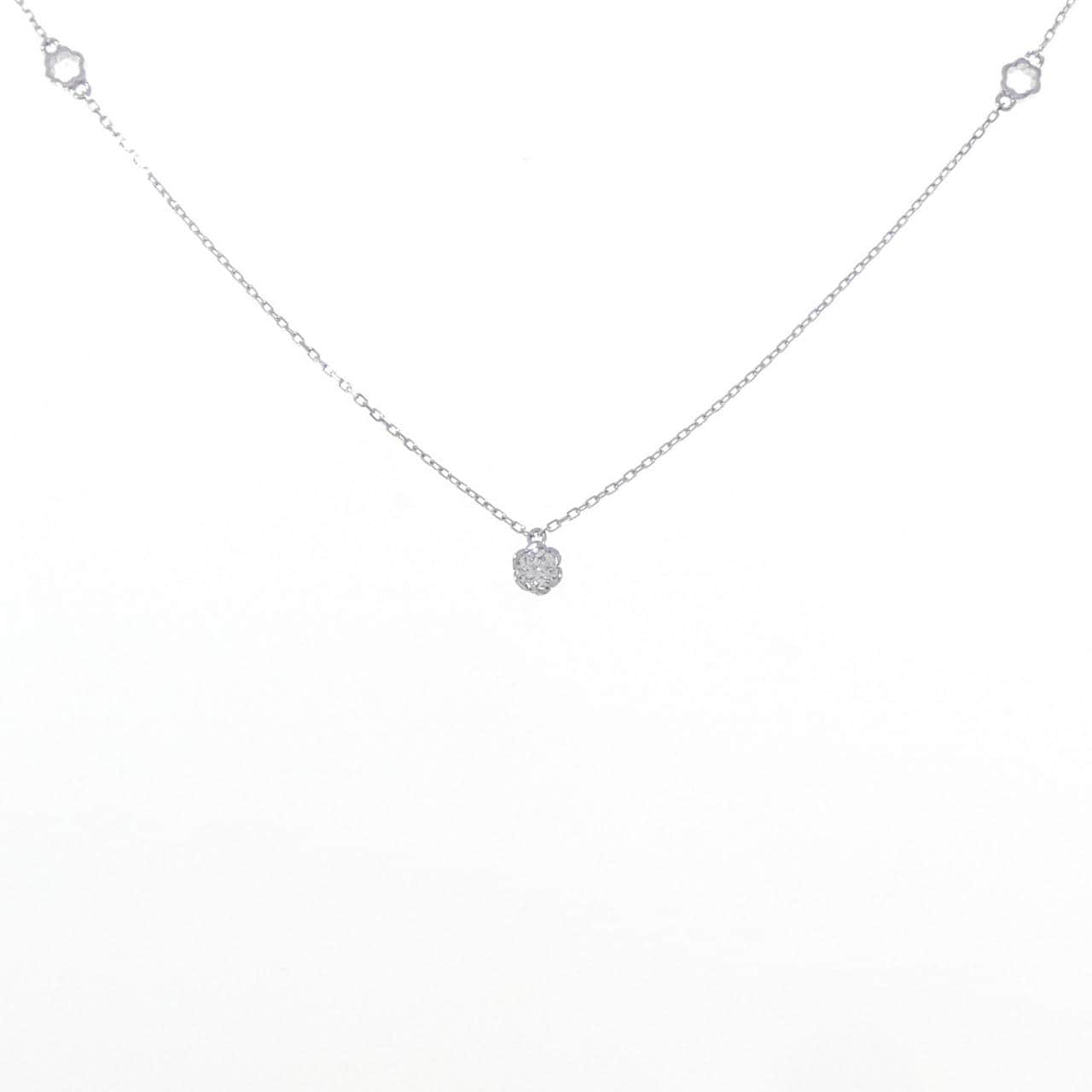 K18WG ダイヤモンド ネックレス 0.05CT
