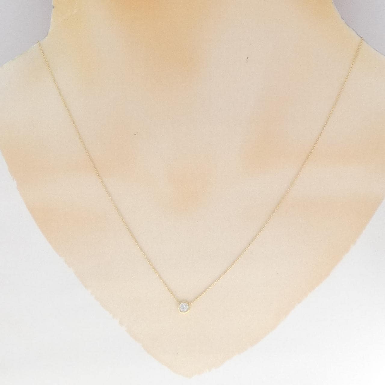 K18YG/K18WG ダイヤモンド ネックレス 0.015CT