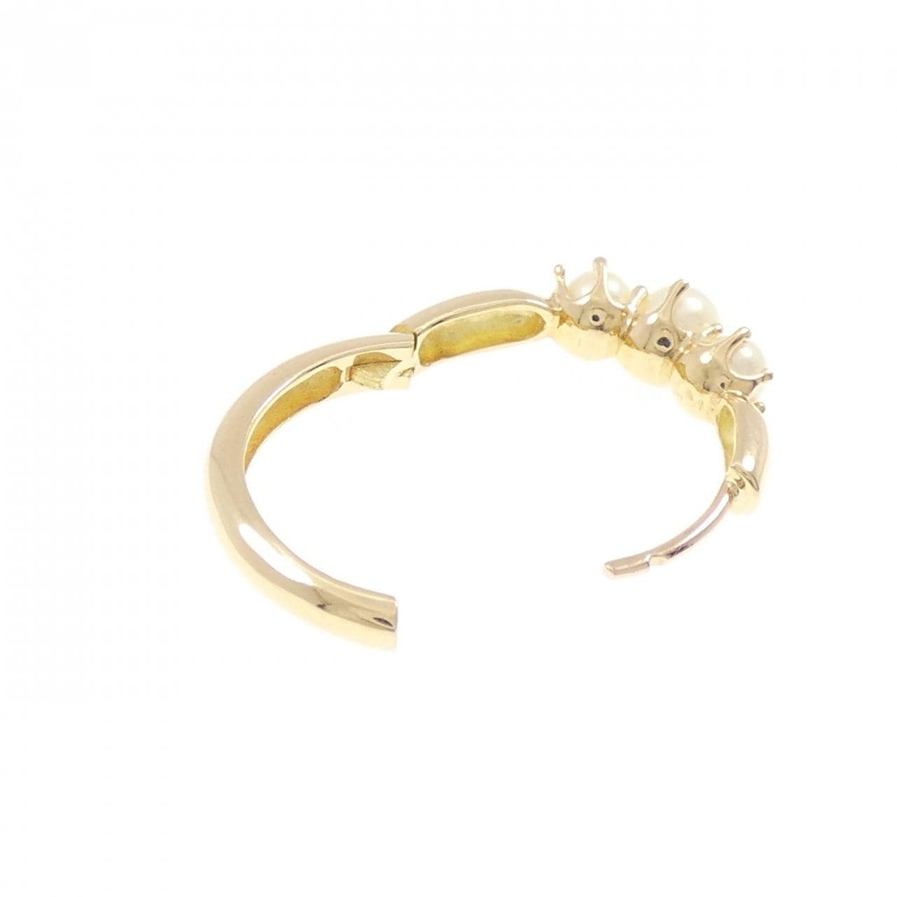 K18YG アコヤパール ピアス 片耳