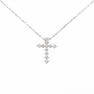 PT900/PT850 クロス ダイヤモンド ネックレス 0.28CT