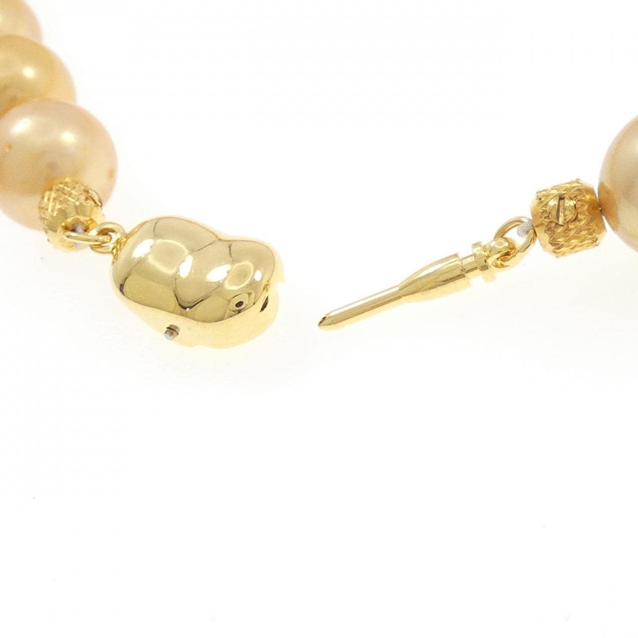 シルバークラスプ 白蝶パール ネックレス 8.5-13mm