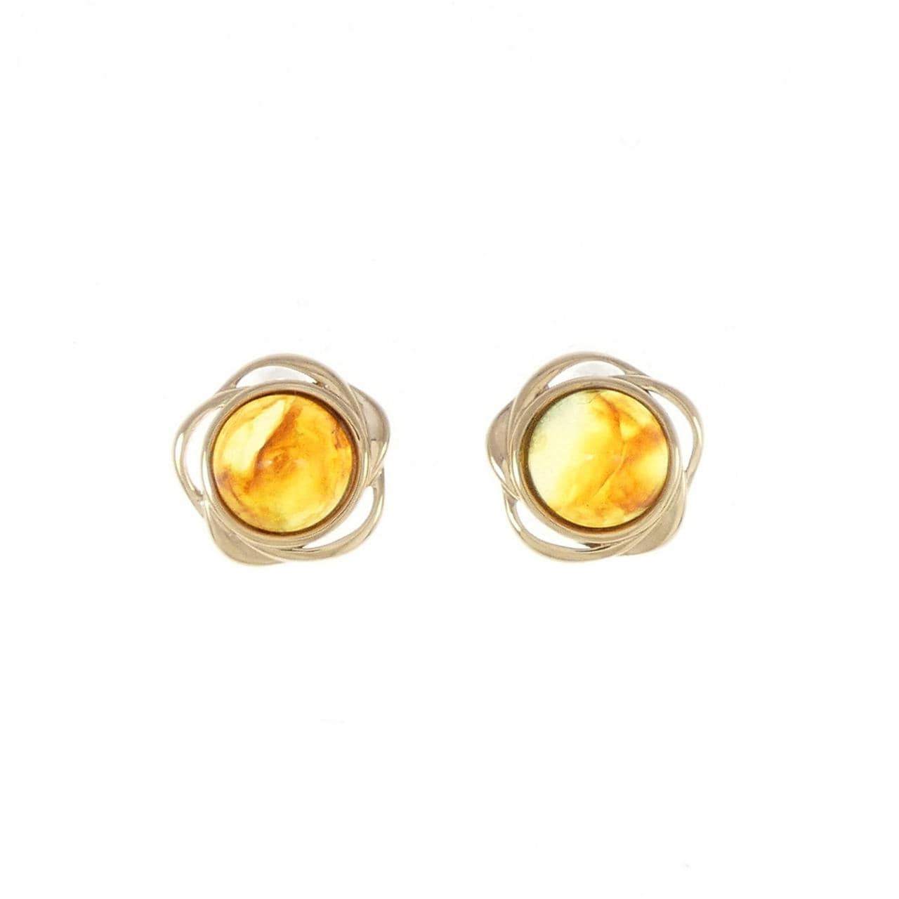 K10YG/K18YG Amber Earrings