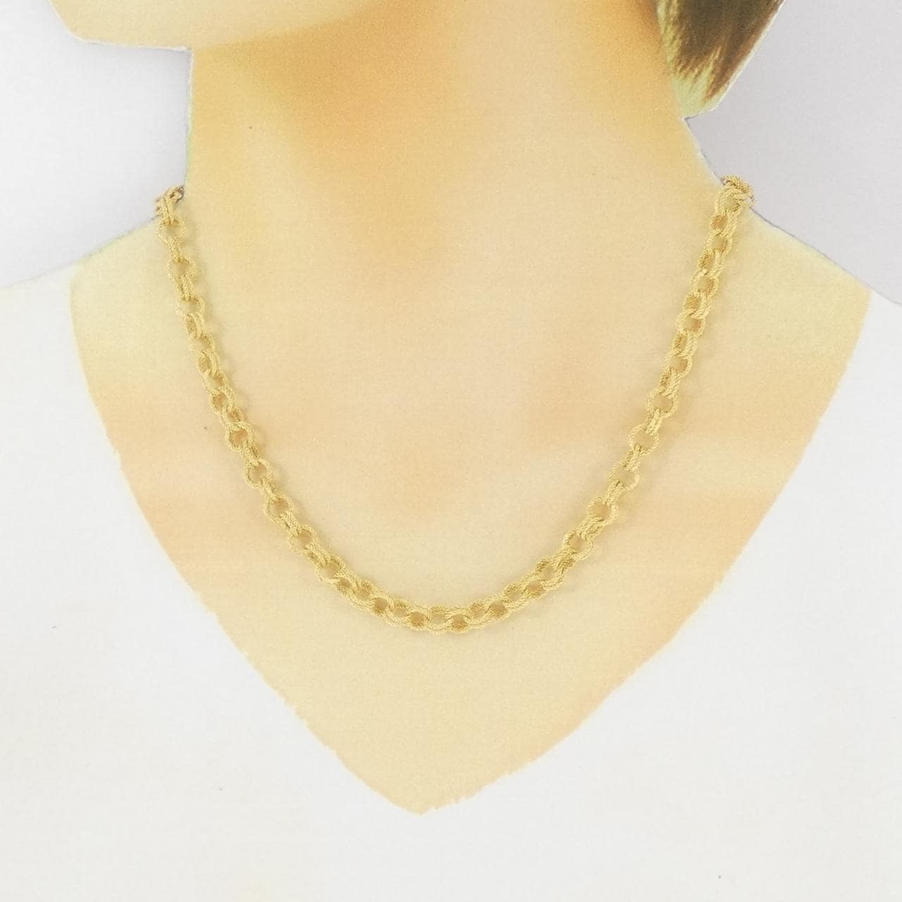 750YG/750WG necklace