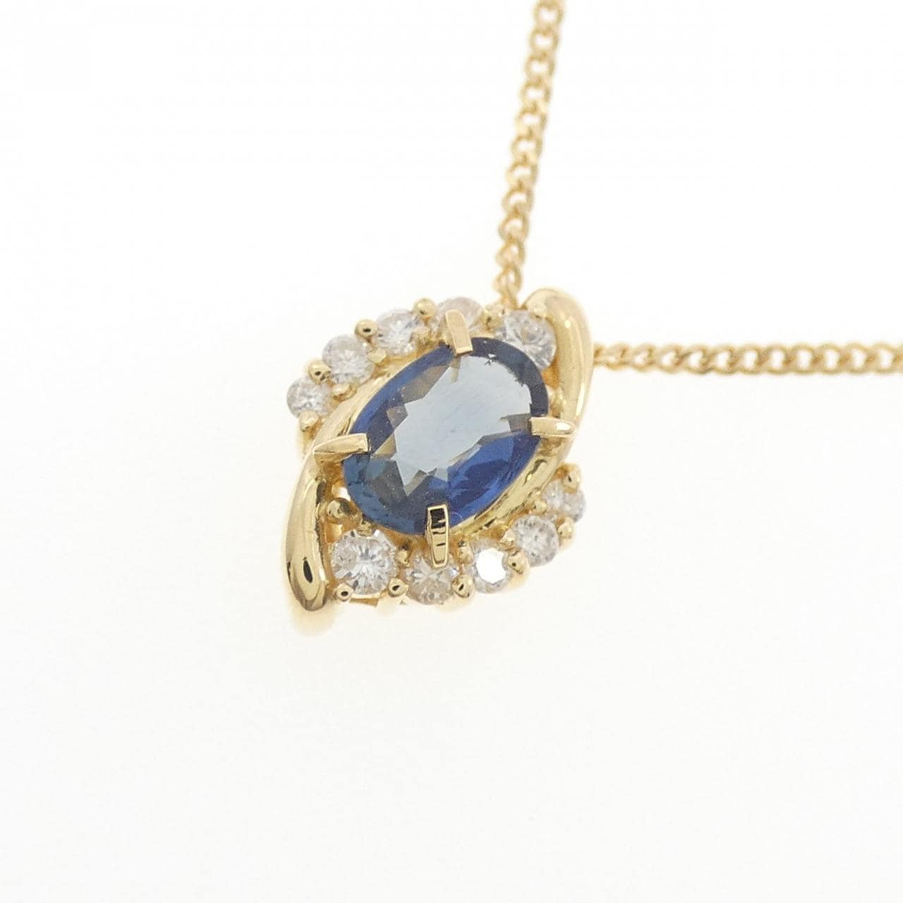 K18YG サファイヤ ネックレス 0.51CT