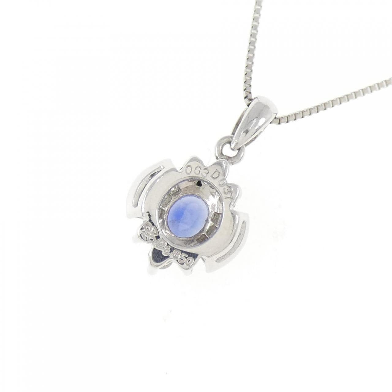 PT850 サファイヤ ネックレス 0.63CT