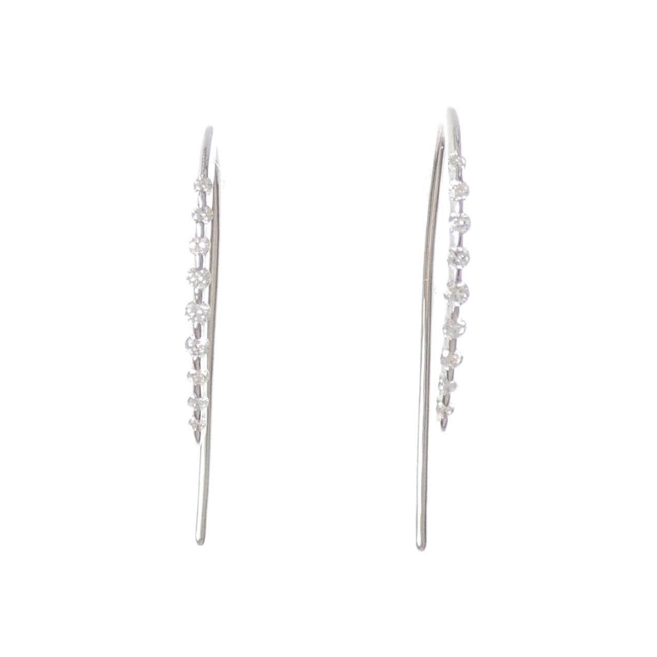 PT950 ダイヤモンド ピアス 0.20CT