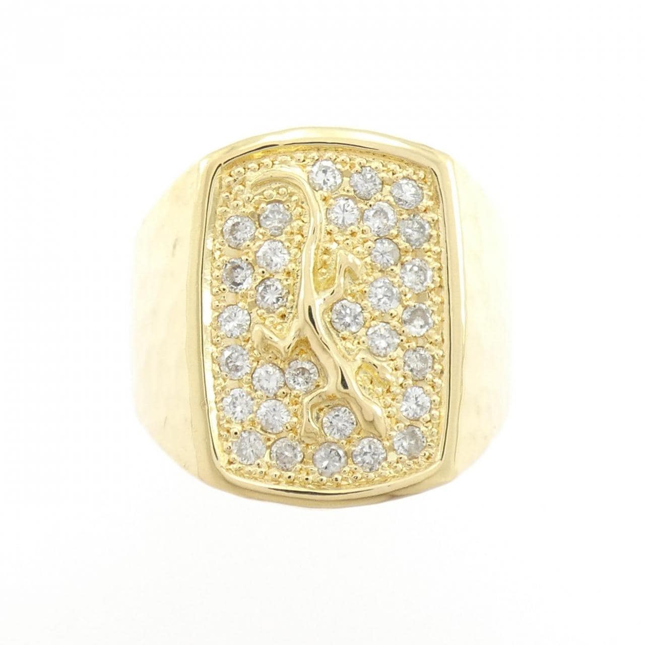 K18YG ダイヤモンド リング 0.62CT