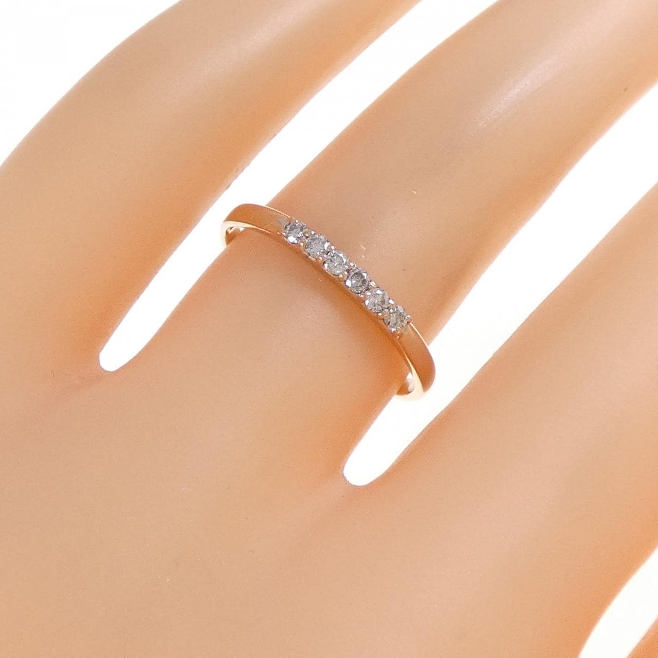K18PG ダイヤモンド リング 0.10CT