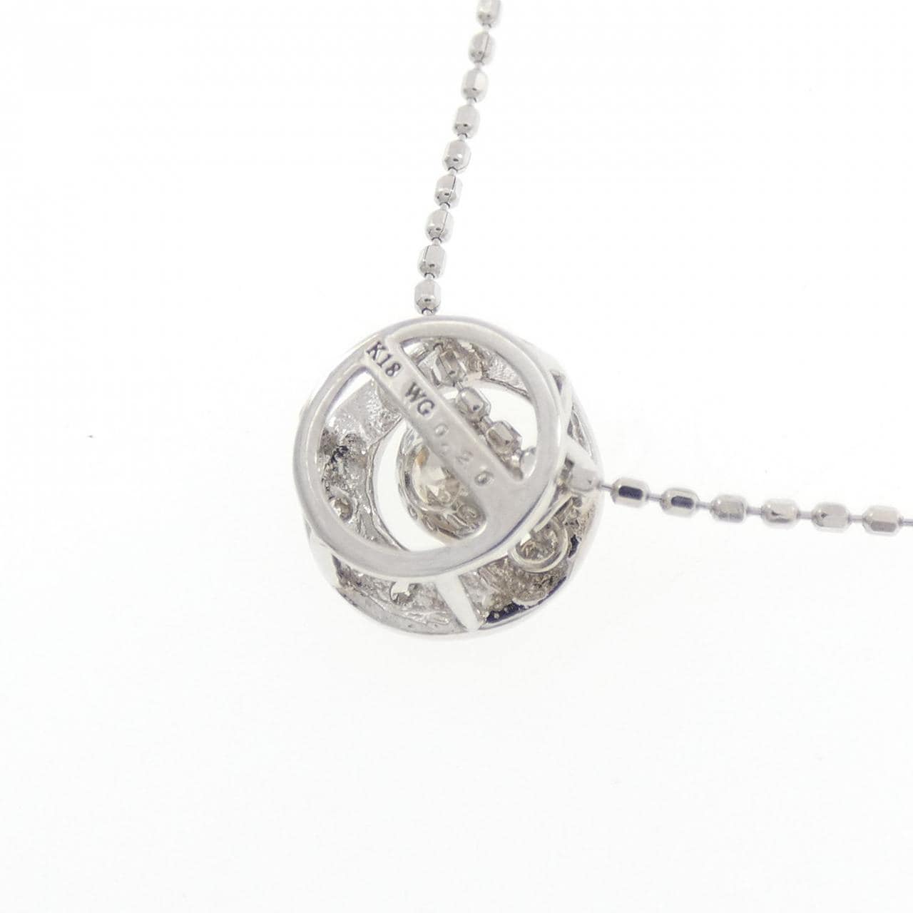 K18WG/K14WG ダイヤモンド ネックレス 0.20CT