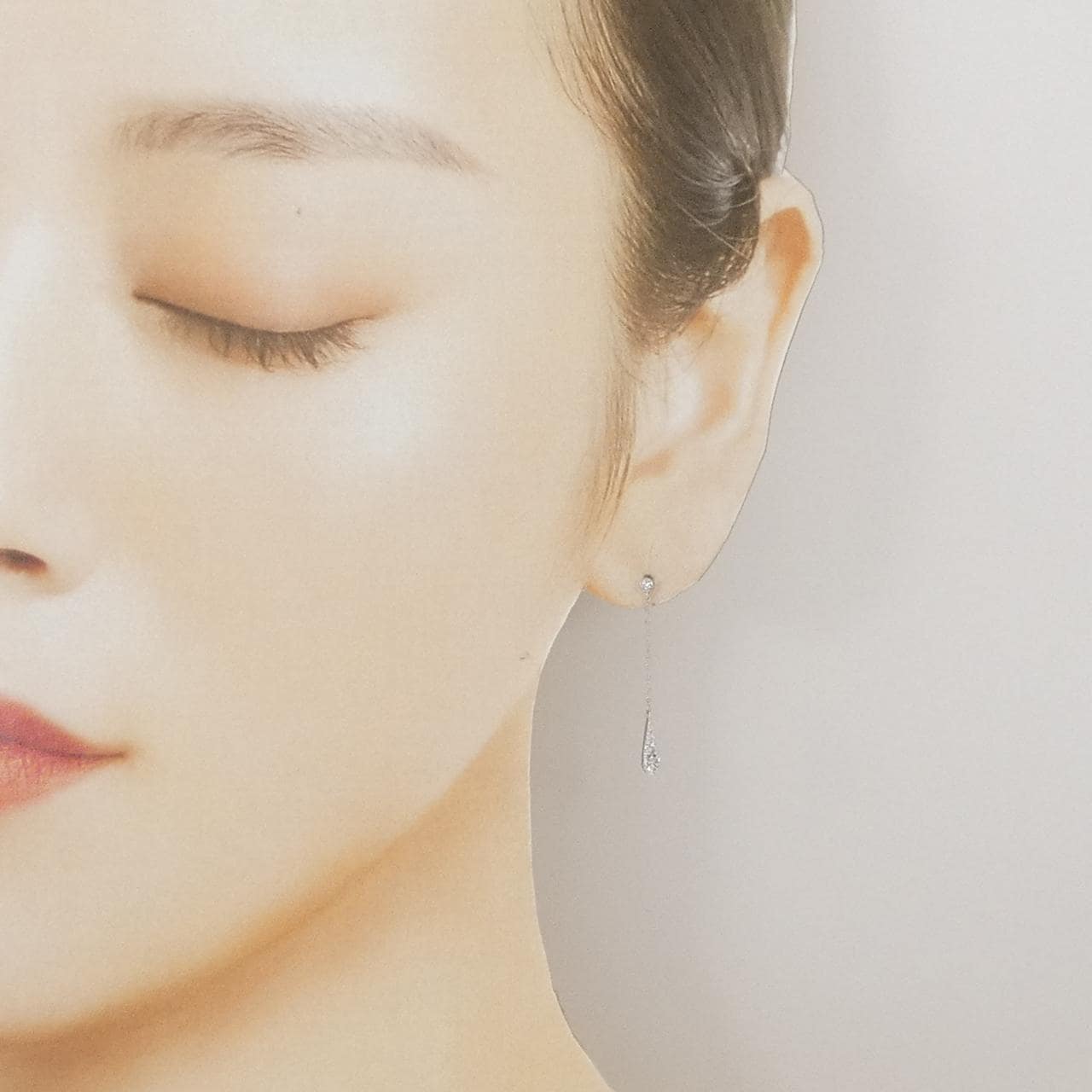 ポンテヴェキオ ダイヤモンド ピアス 0.18CT