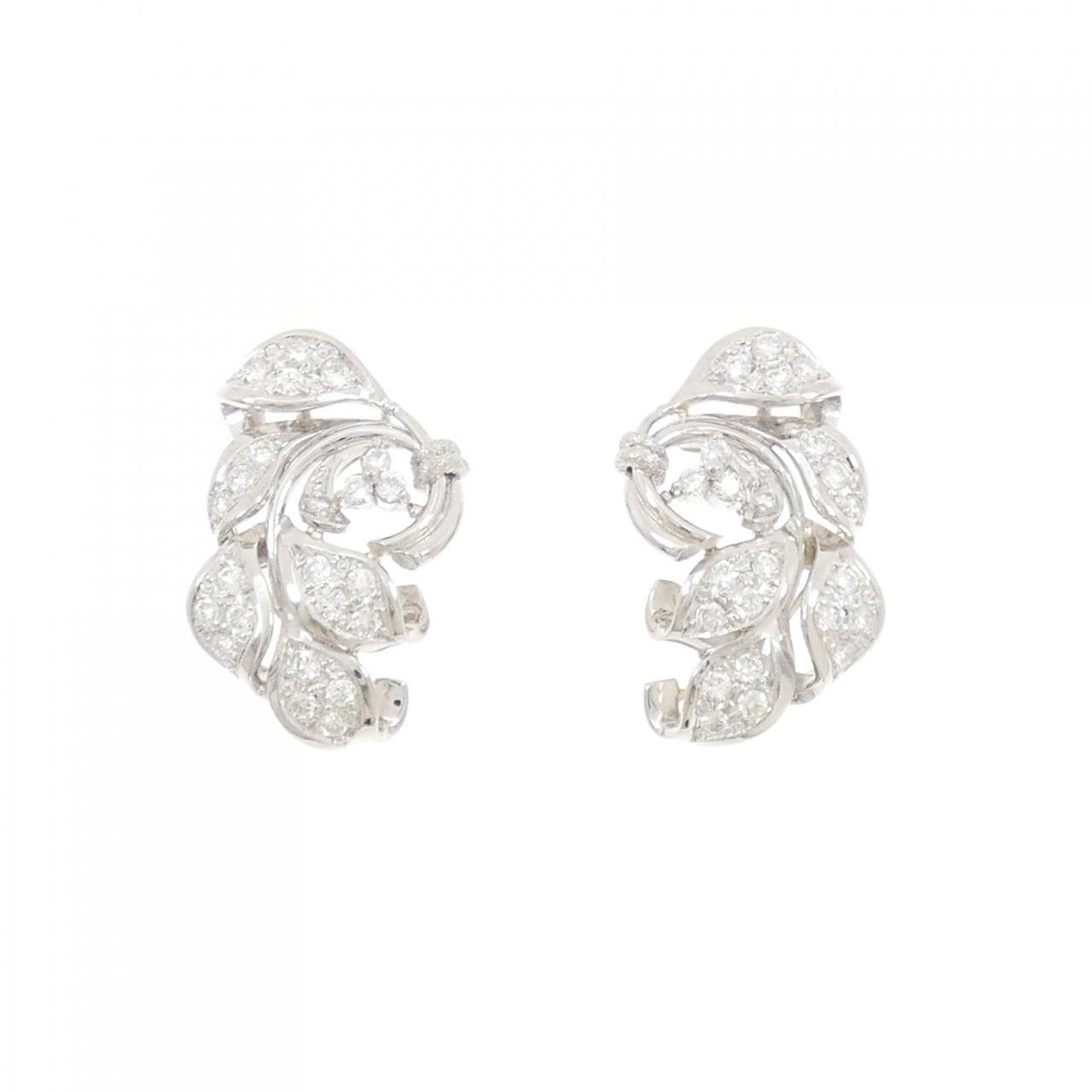 PT900 ダイヤモンド ピアス