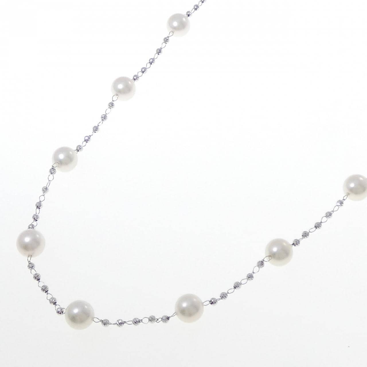 K18WG アコヤパール ネックレス