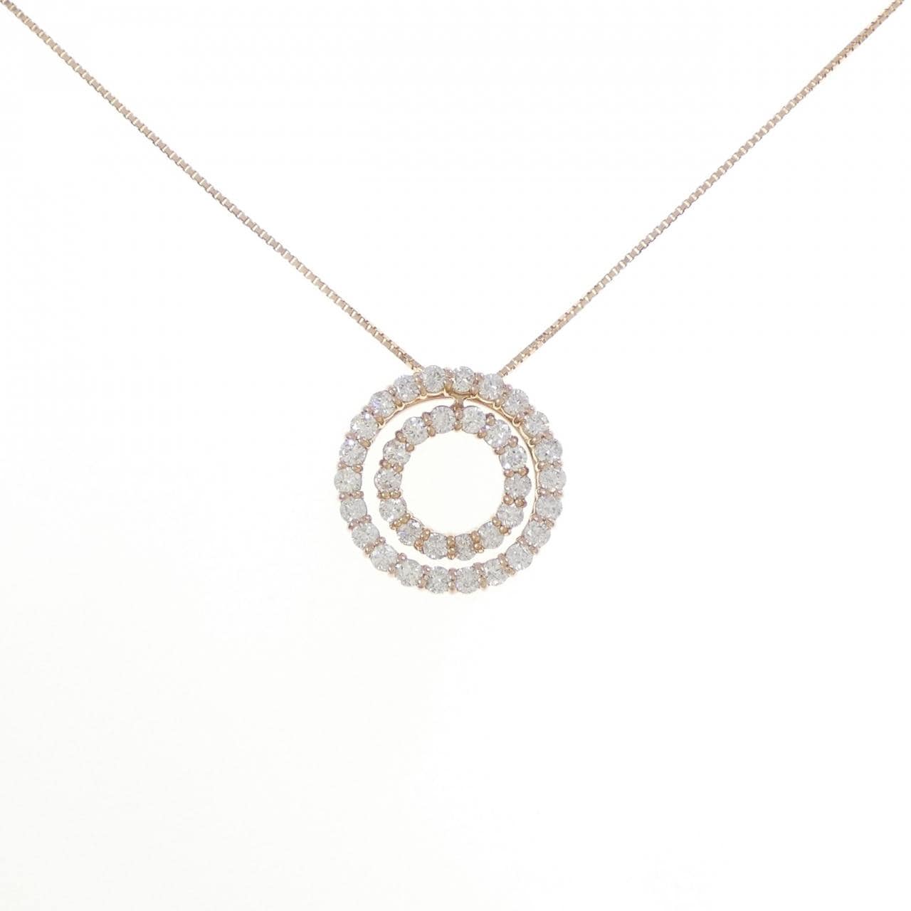K18PG ダイヤモンド ネックレス 1.00CT