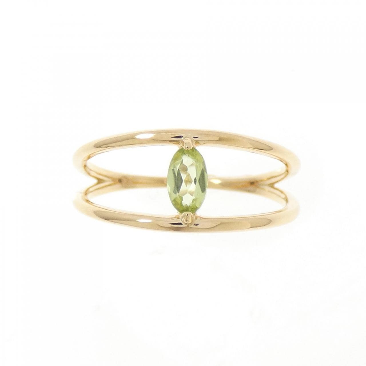 【新品】K18YG ペリドット リング