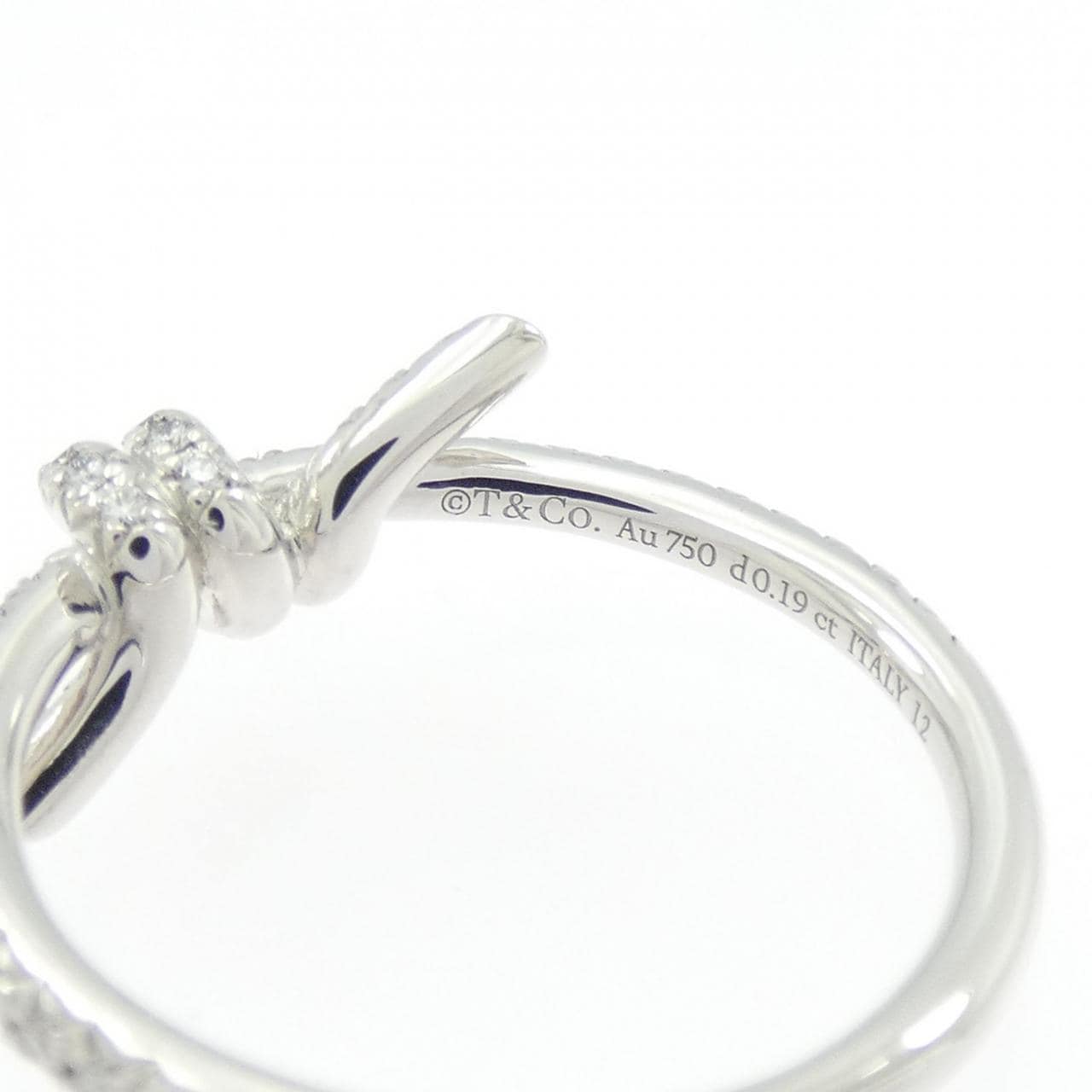 ティファニー ノット リング 0.19CT
