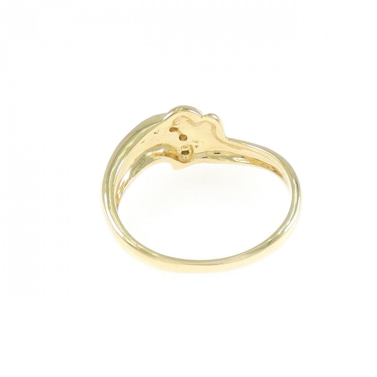 K18YG ダイヤモンド ピンキーリング 0.04CT