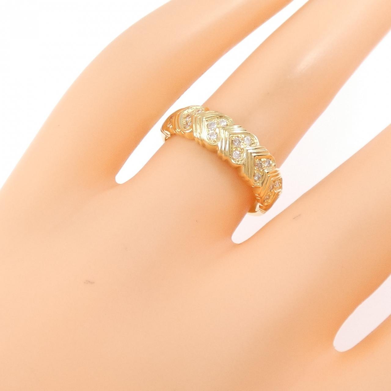 K18YG ダイヤモンド リング 0.14CT