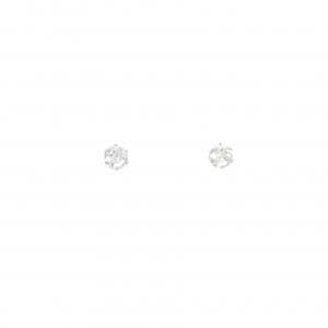PT900 ソリティア ダイヤモンド ピアス 0.30CT