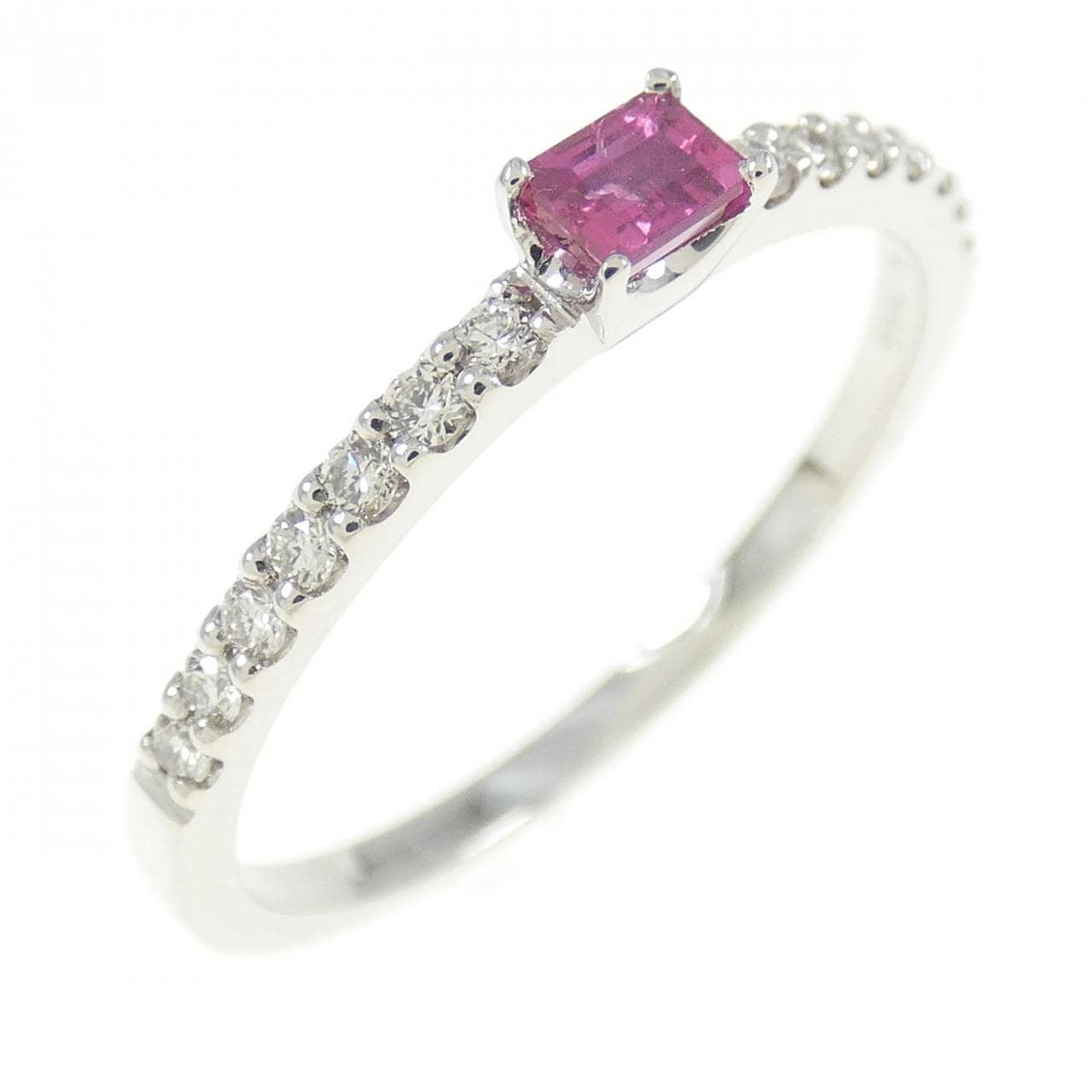 【新品】PT ルビー リング 0.15CT