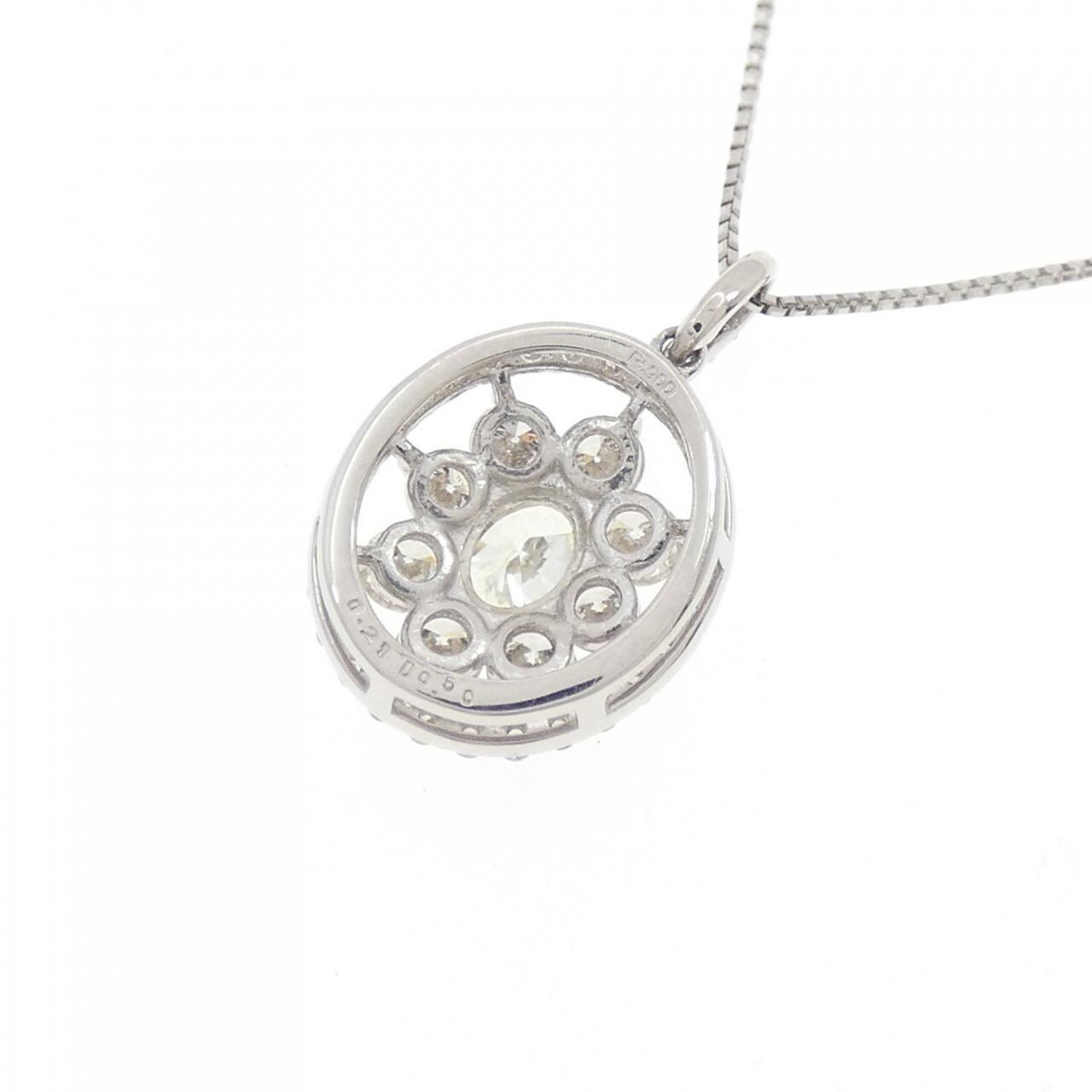 【新品】PT900/PT850 ダイヤモンド ネックレス 0.21CT