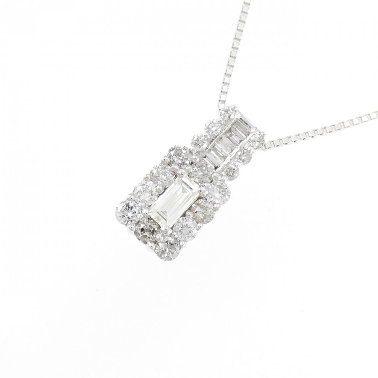 K18WG ダイヤモンド ネックレス 0.70CT