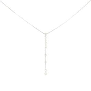 K10WG ダイヤモンド ネックレス 0.15CT