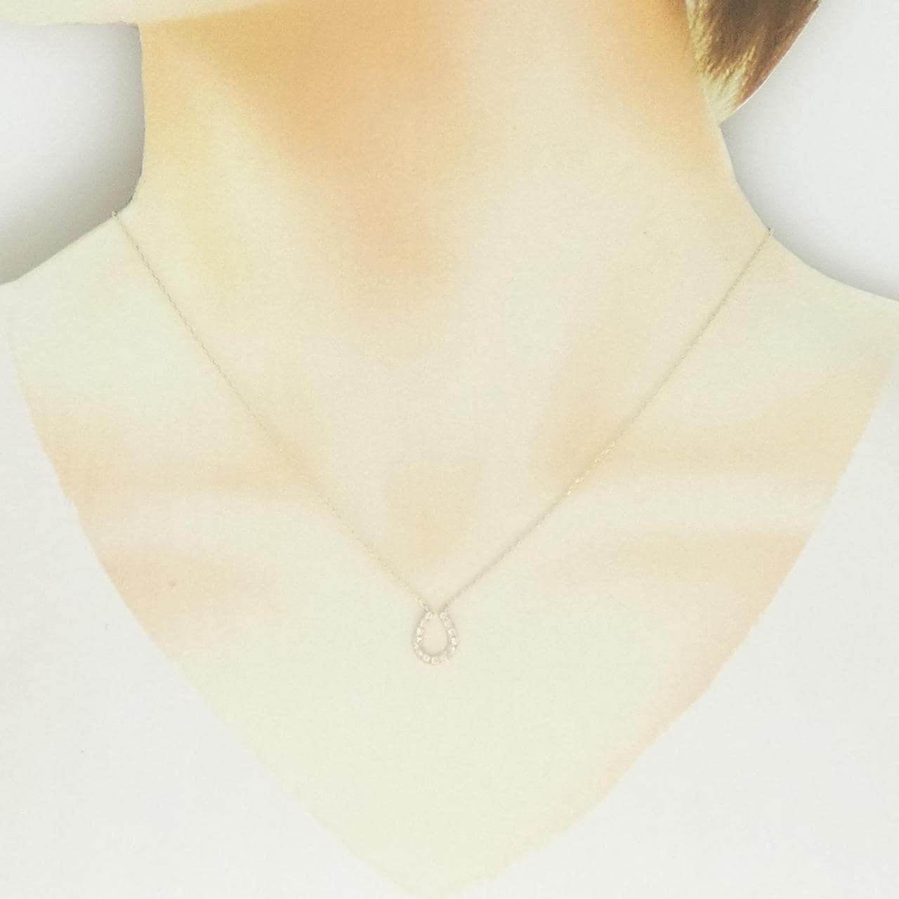 【リメイク】K10YG ダイヤモンド ネックレス 0.10CT